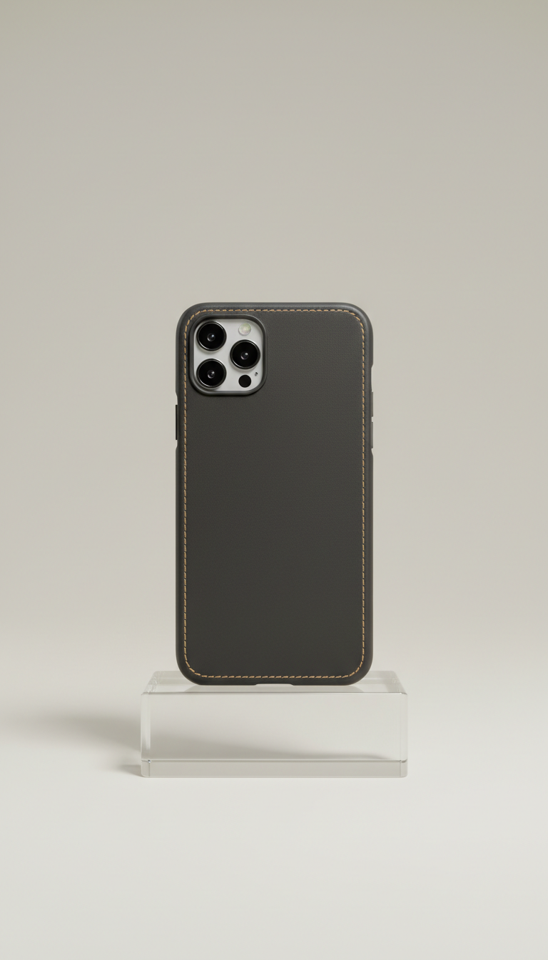 Premium Leather Smartphone Case with Suede Lining